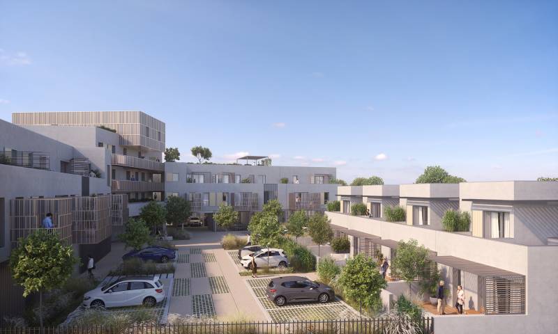 Résidence à taille humaine d'appartements neufs du T1 au T5 à Mauguio