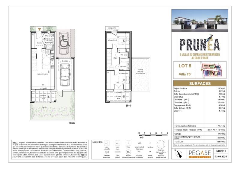 Pégase Immobilier PRUNÉA au Grau d'Agde 9 villas du T3 au T5