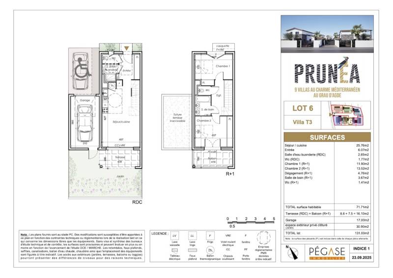 Pégase Immobilier PRUNÉA au Grau d'Agde 9 villas du T3 au T5