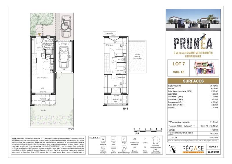 Pégase Immobilier PRUNÉA au Grau d'Agde 9 villas du T3 au T5