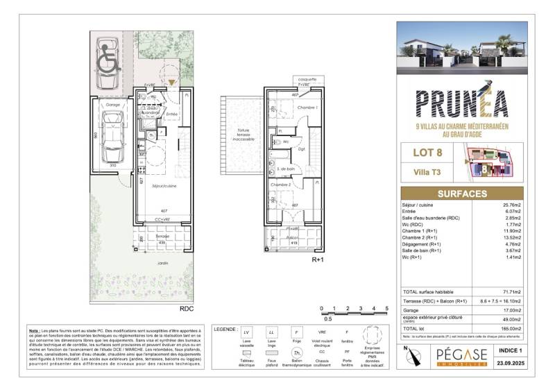 Pégase Immobilier PRUNÉA au Grau d'Agde 9 villas du T3 au T5